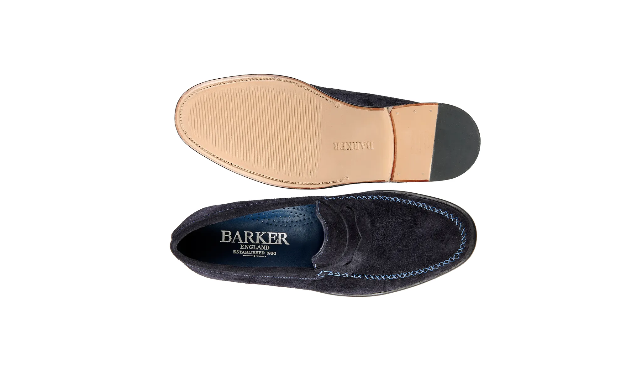 Work Pace Stair Run William - Dark Navy Suede