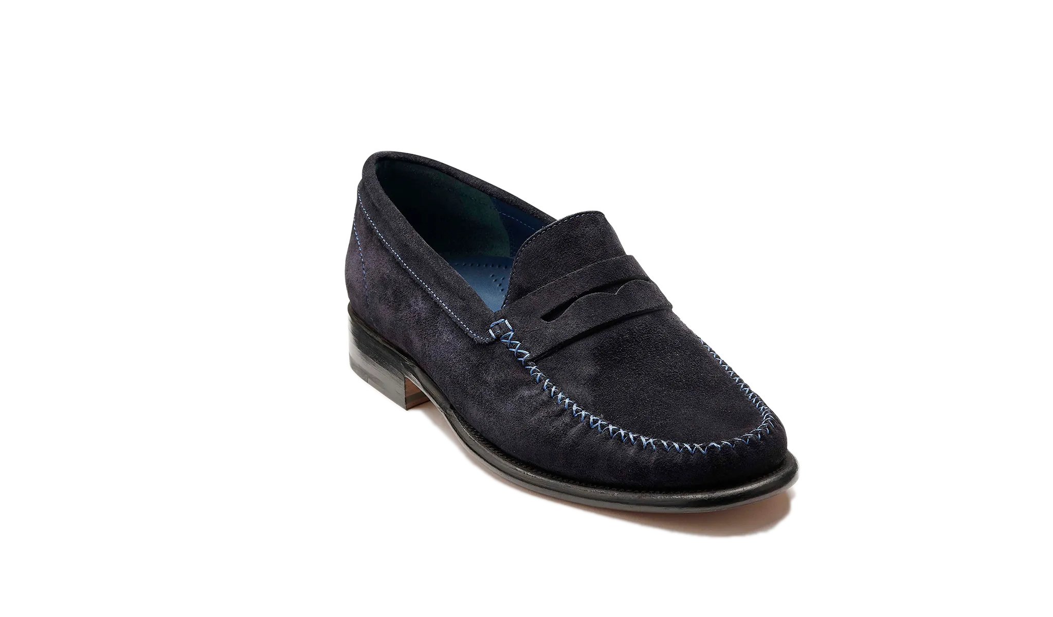William - Dark Navy Suede City Step