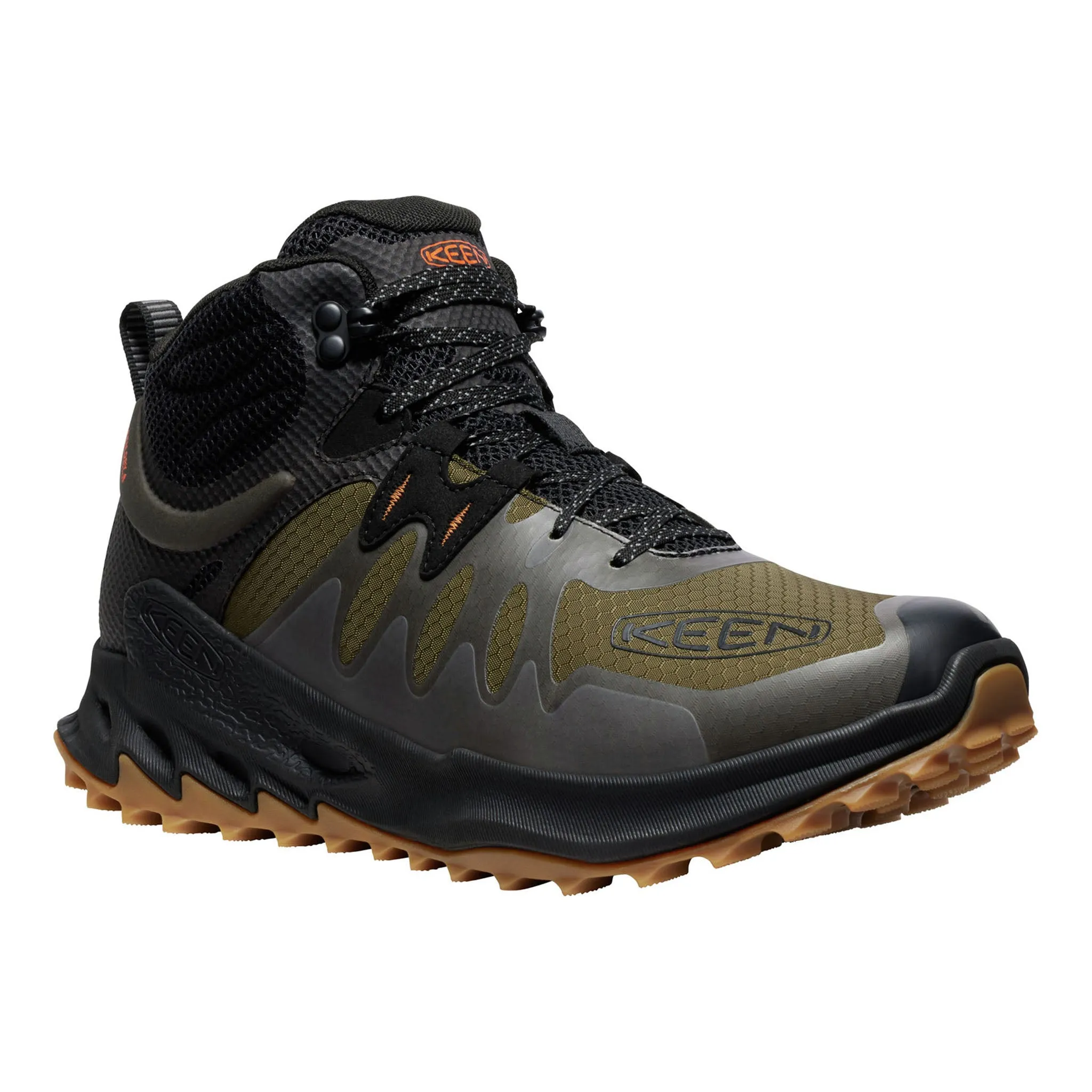 Men's Zionic Waterproof Boot Dark Olive/Scarlet Ibis Viral Pop Moisture wicking