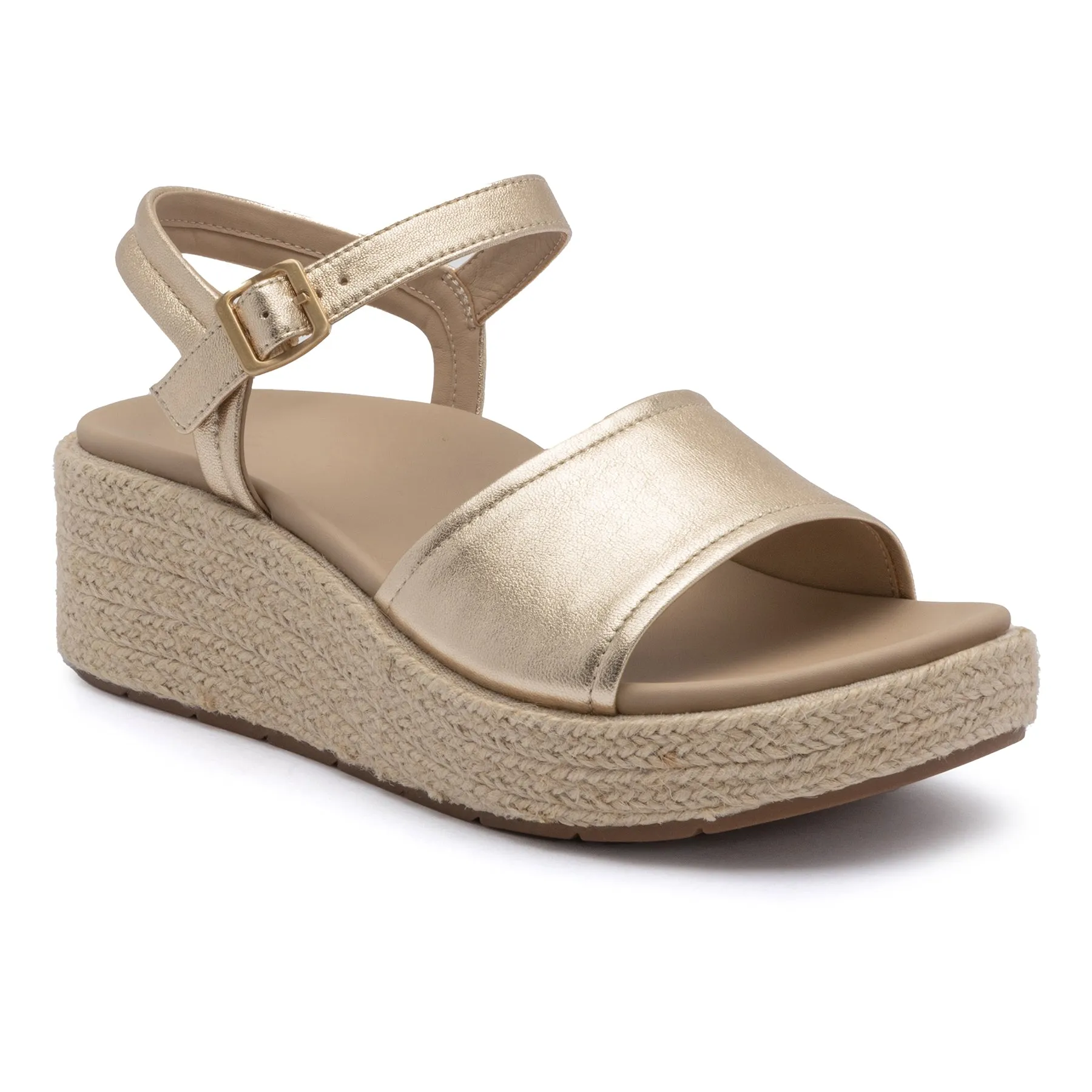 Solstice Buckle Sandal Wrap Around Strap Good Grip