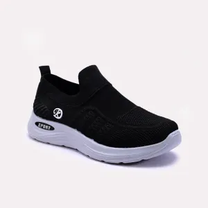 Black Slip On Sneakers Women 0440853 Sweat Resistant Lining