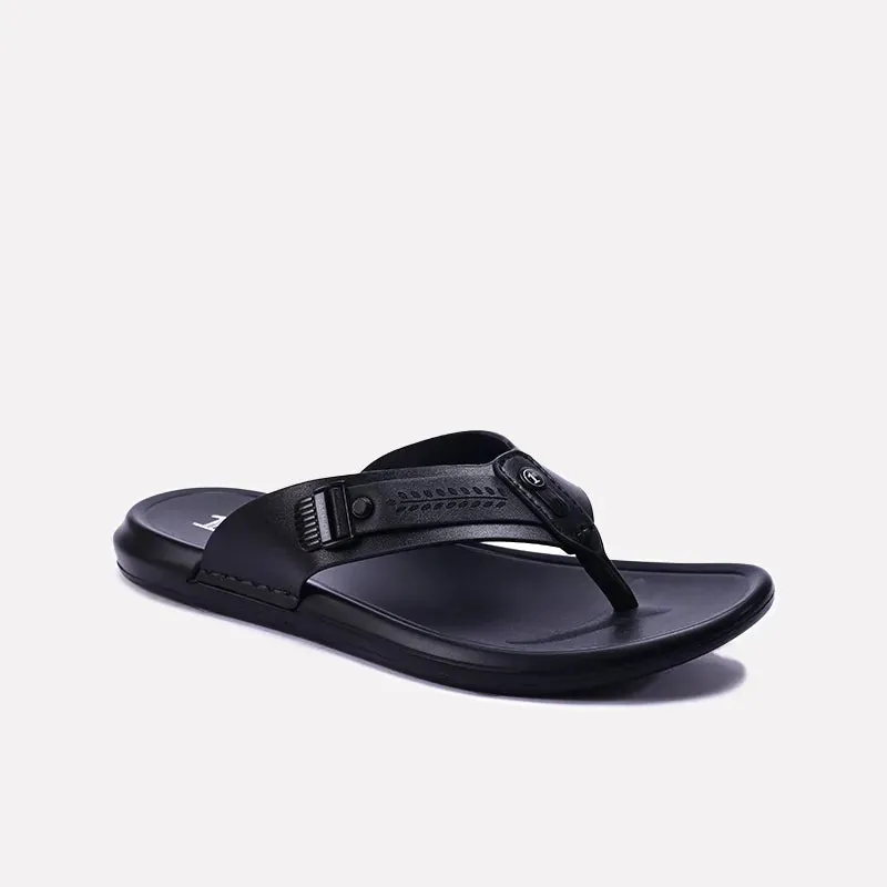 Mackie Black Casual Slippers 0150874 Streamlined Shape