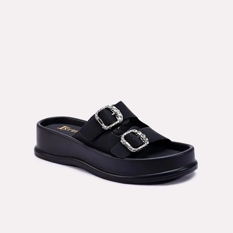 Elena Black Platform Slides 0412710 Functional