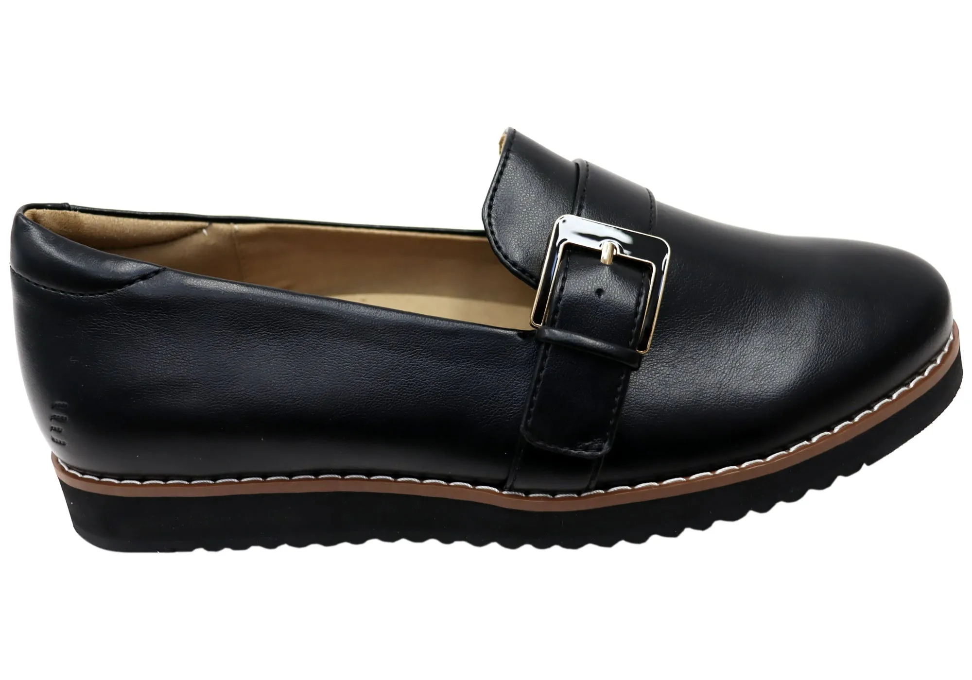 Homyped Ether Buckle Womens Comfortable Shoes Bounce Edge Vital Step