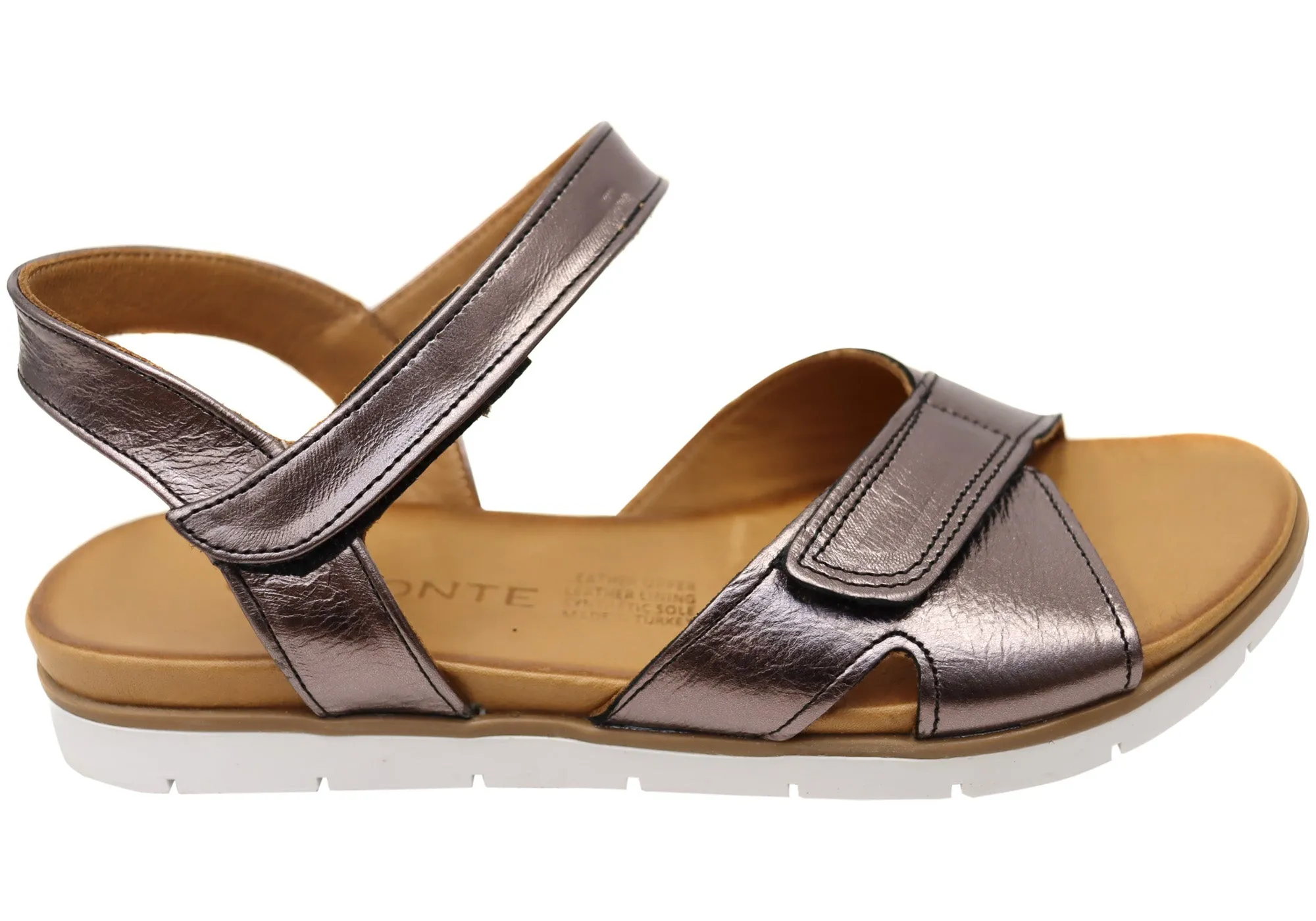 Easy Clean Orizonte Luvve Womens Comfortable European Leather Sandals