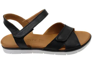 Orizonte Luvve Womens Comfortable European Leather Sandals Slide Style