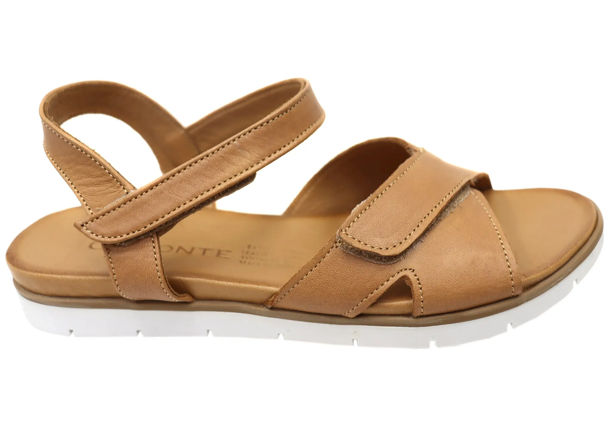 Secure fit therapeutic Orizonte Luvve Womens Comfortable European Leather Sandals