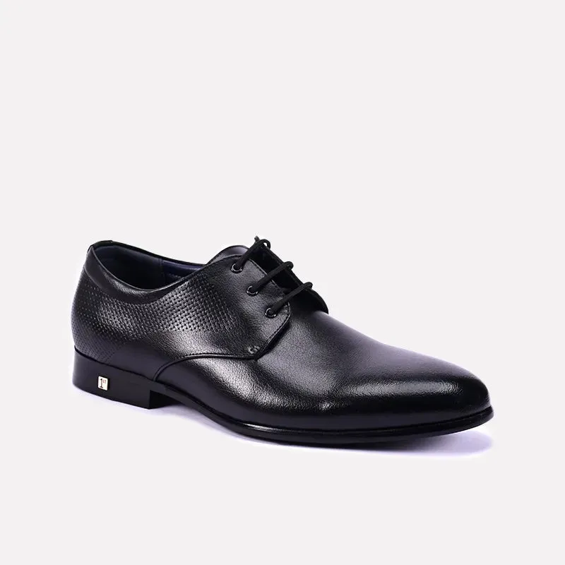 Confident Step Slim Outline Eton Black Oxford Shoes 0111230