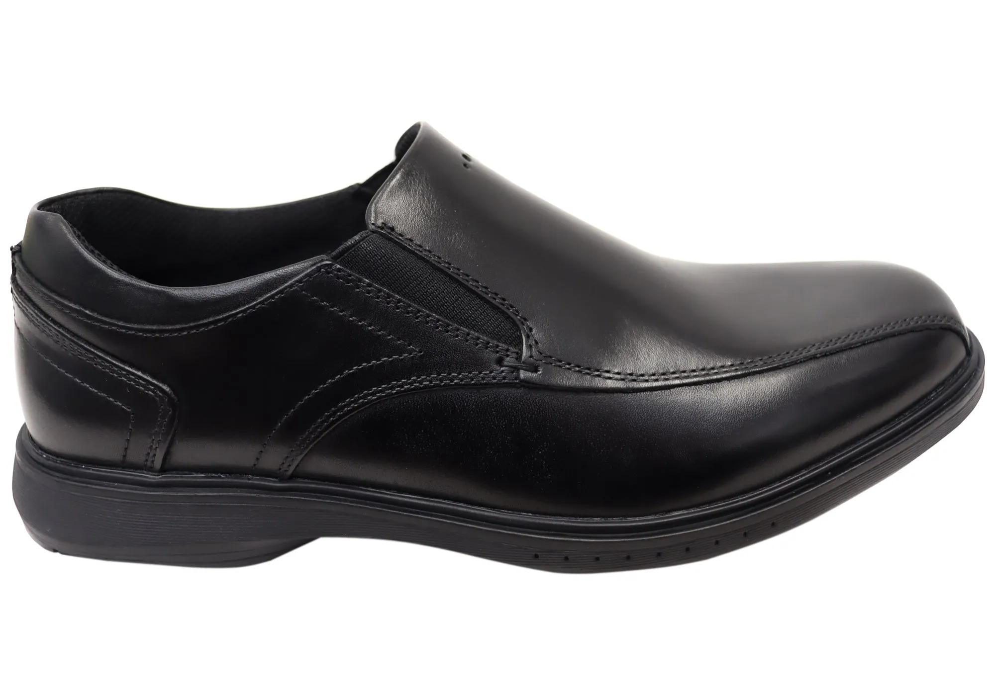 Nunn Bush By Florsheim Mens Kore Pro Slip EE Extra Wide Leather Shoes Heel Support Art Shade