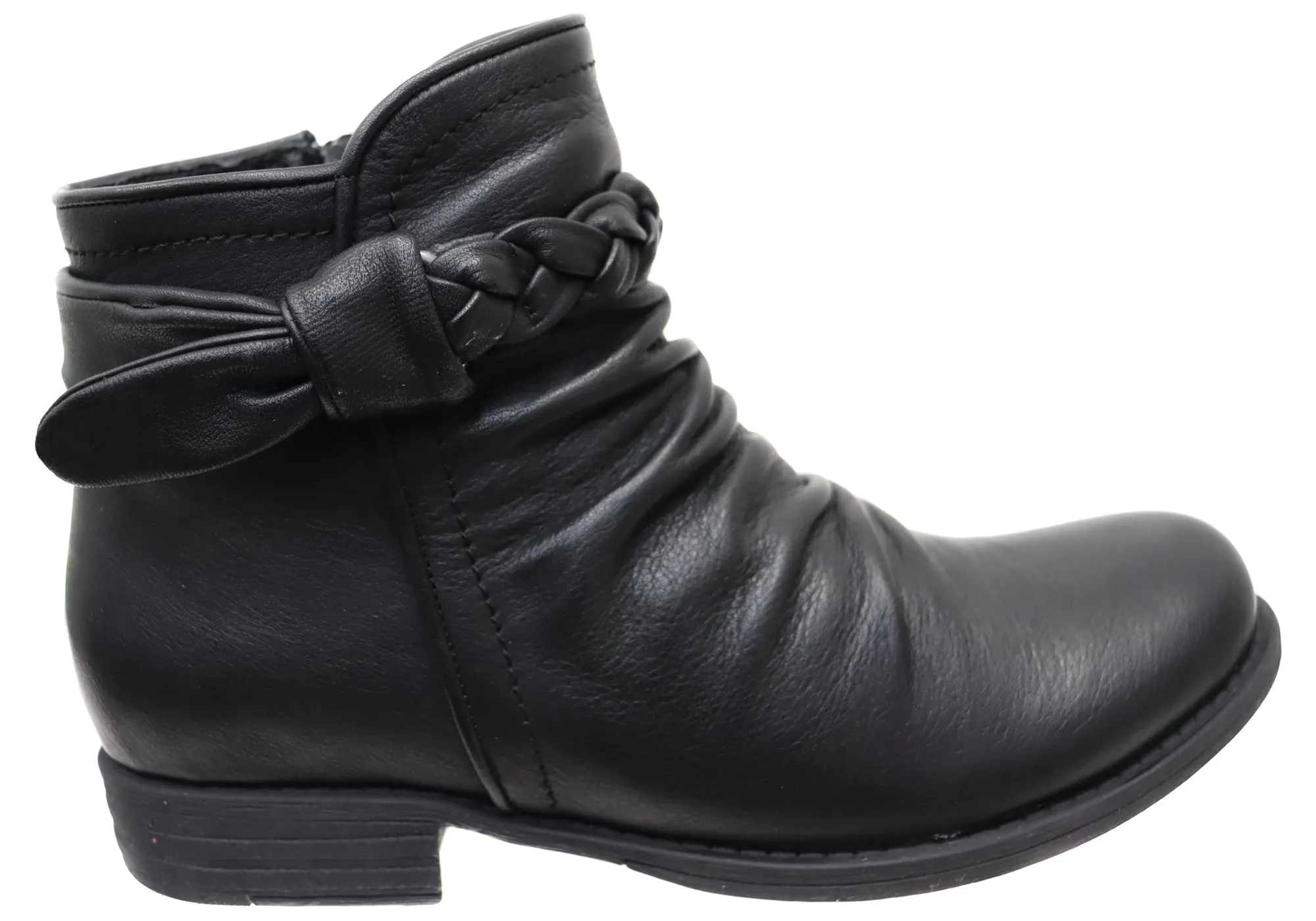 Outdoor Tough Casual Gathering Orizonte Devo Womens European Comfortable Leather Ankle Boots