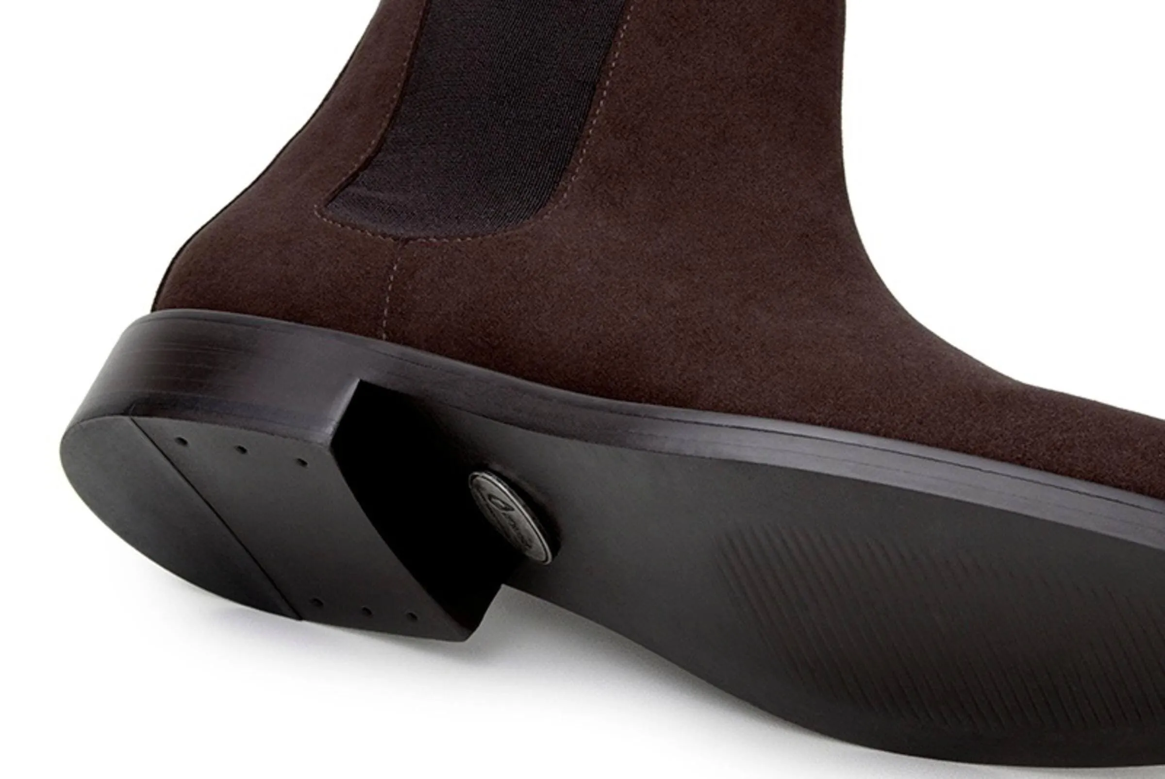'Dylan' Unisex Chelsea Vegan Suede Boots by Ahimsa -  Espresso Season Ease Bounce Edge