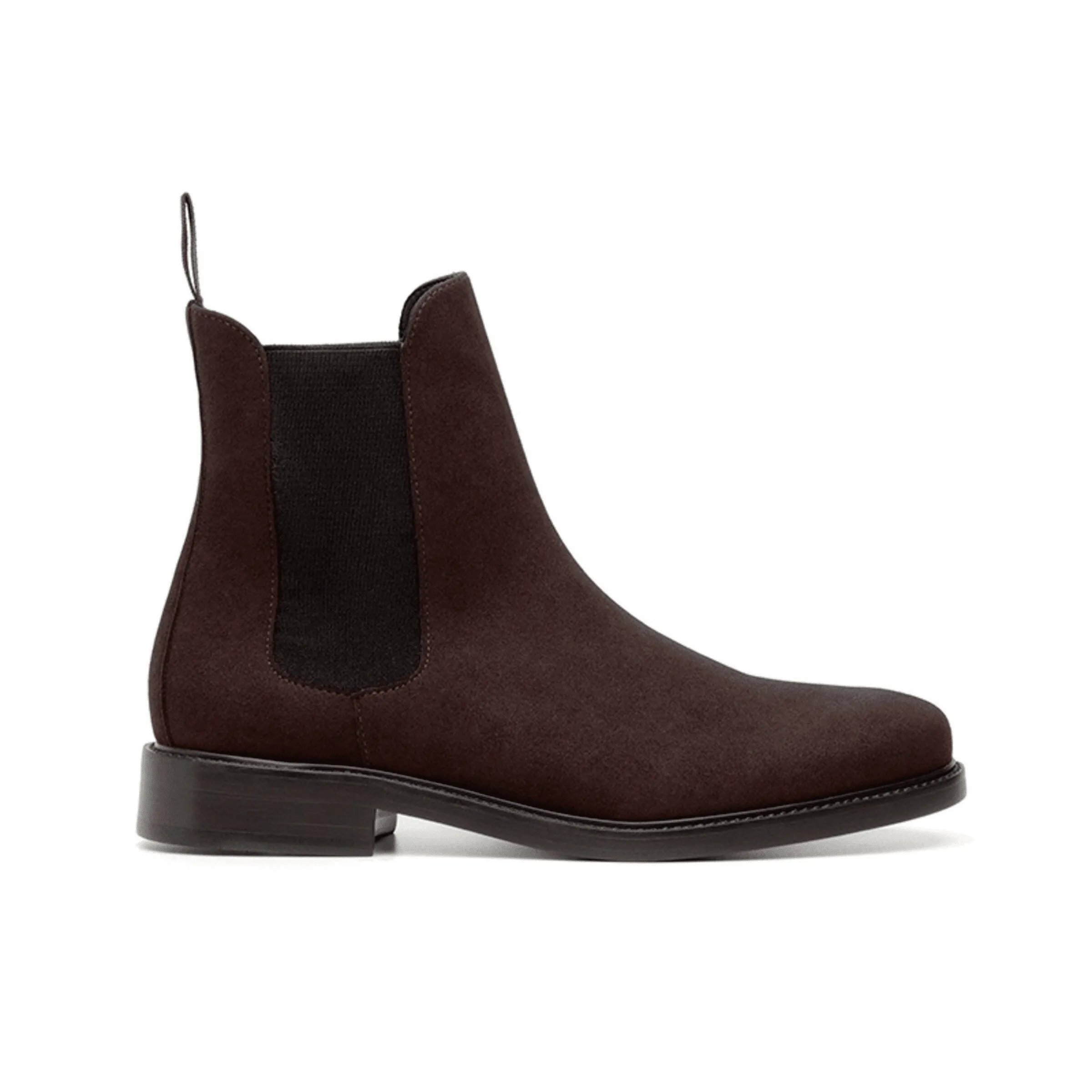 Insulated Rough Trail Hiker Insulated Urban Commute 'Dylan' Unisex Chelsea Vegan Suede Boots by Ahimsa -  Espresso