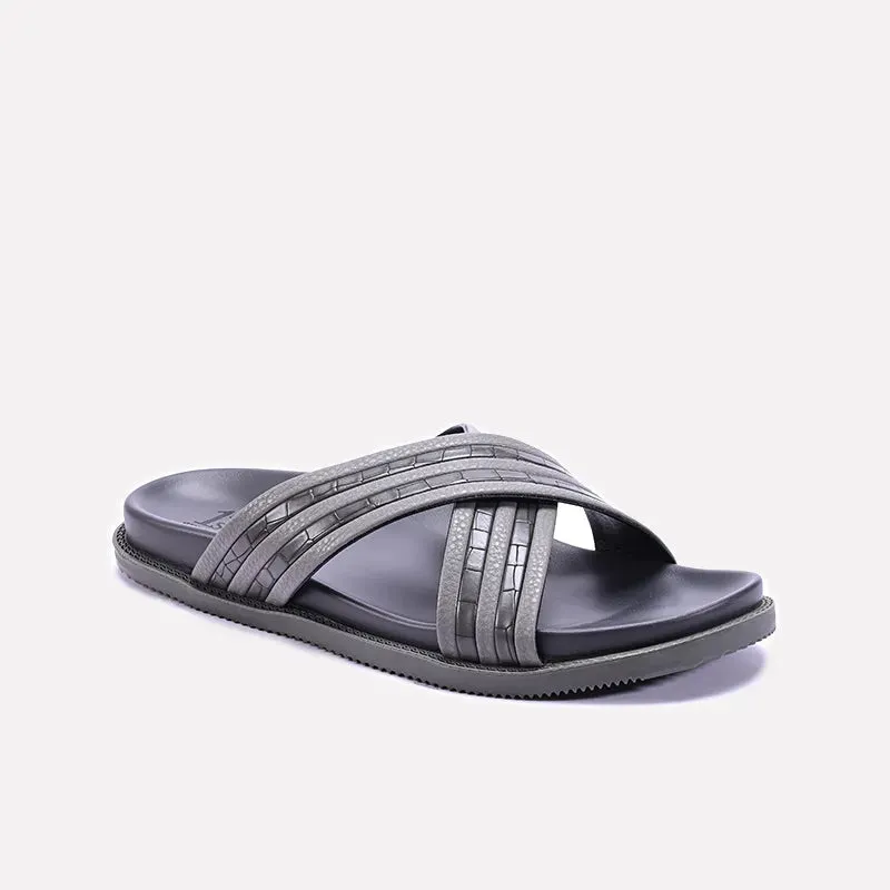 Cozy Sandal Gray Casual Slipper 0151078
