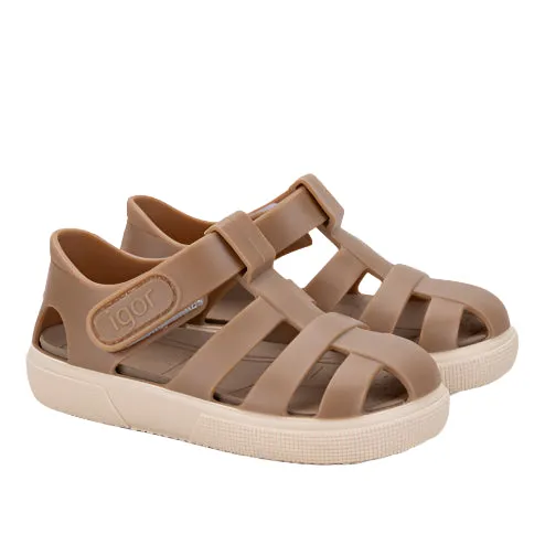 Chic Flip-flops for Men Daily Essentials Igor Boy's And Girl's Bay Sandals - Taupe