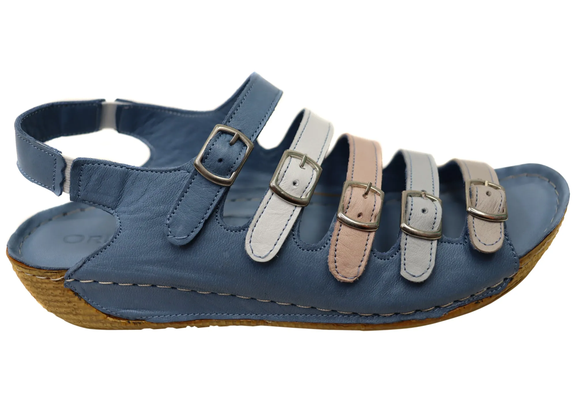 Orizonte Burano Womens European Comfortable Leather Sandals Urban Escape