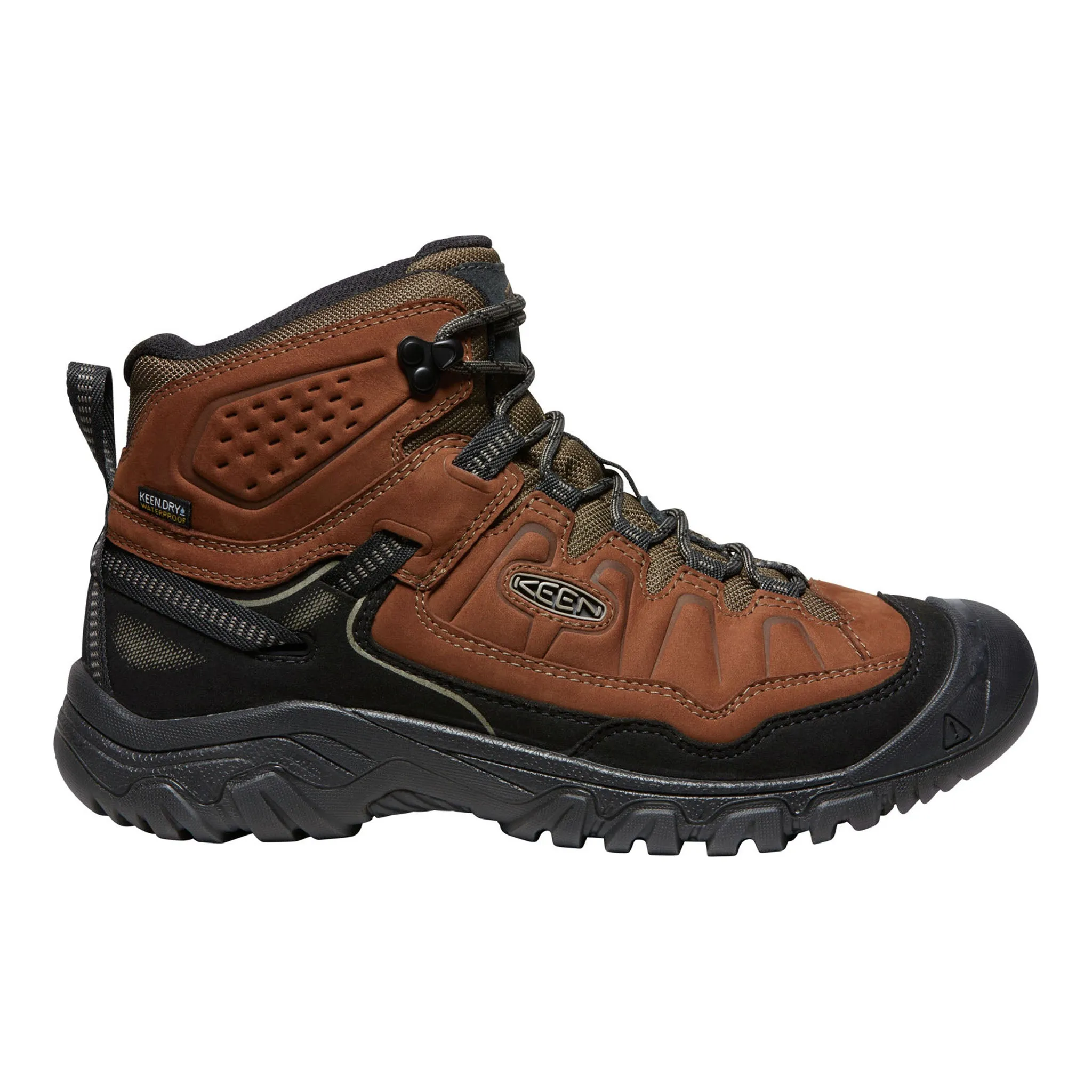 Men's Targhee IV Waterproof Hiking Boot Bison/Black Queen Touch