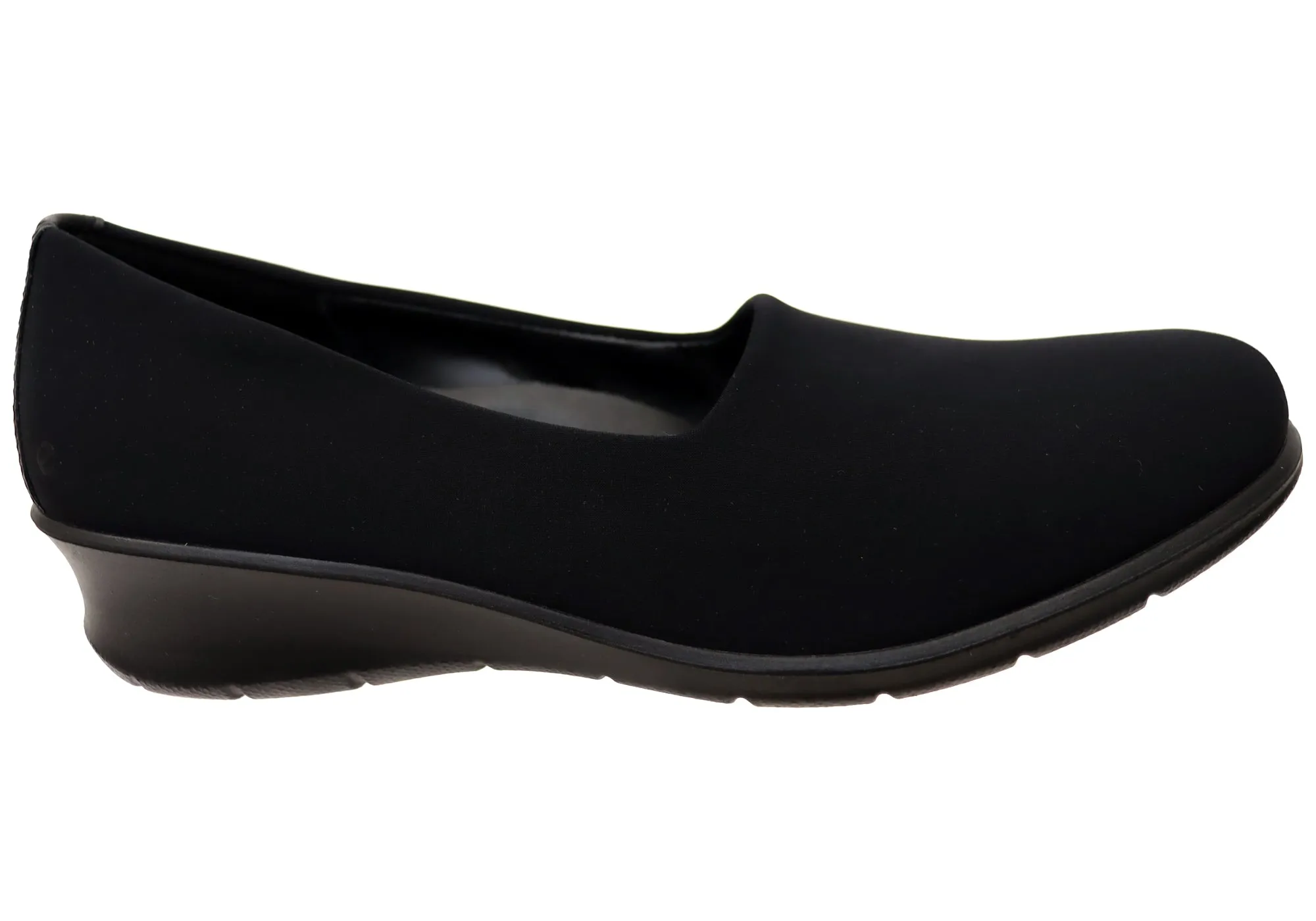 Seamless Fit Gym Workout Picnic Easy ECCO Felicia Womens Comfortable Textile Stretch Slip On Shoes