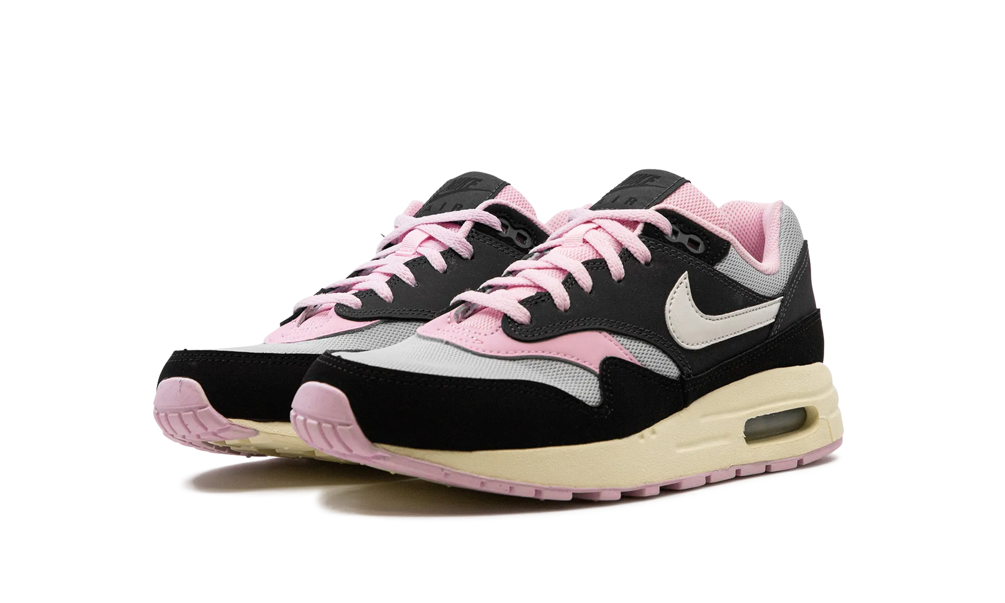 Long Walk Foot Support Air Max 1 GS "Black Anthracite Pink Foam"