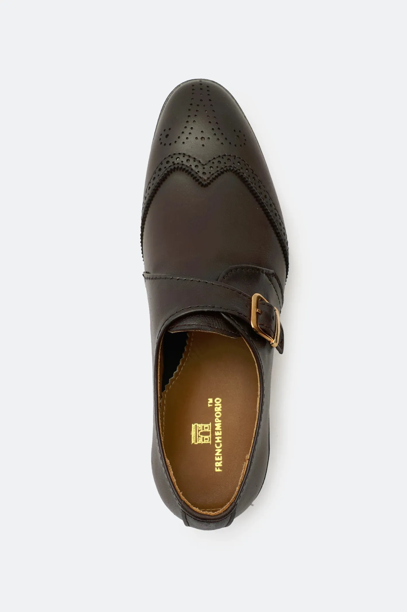 Brown Monk Formal Shoes Cozy Steps Ergonomic Design