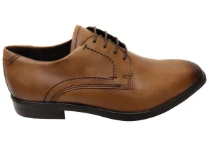 ECCO Mens Comfortable Leather Melbourne Lace Up Dress Shoes Euro Cut Luxurious design