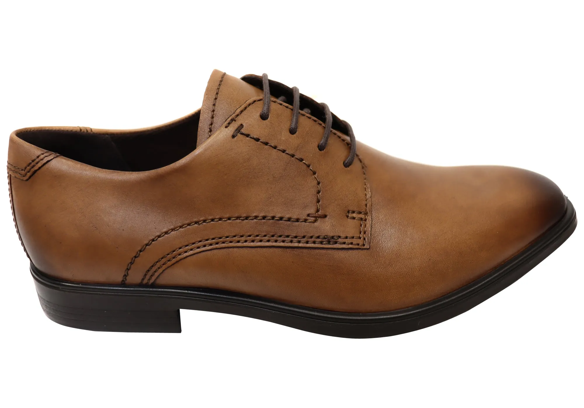 Style Uniform Dust Safe ECCO Mens Comfortable Leather Melbourne Lace Up Dress Shoes