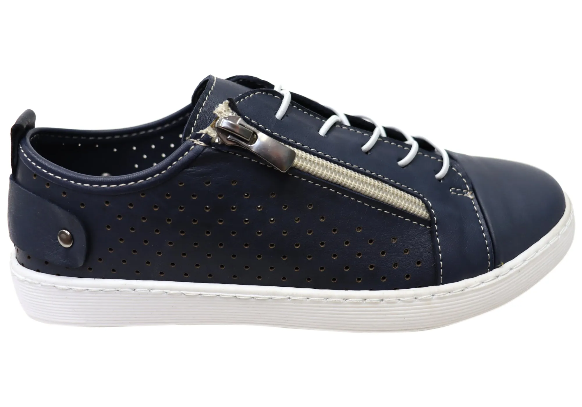velcro Abrasion resistant Orizonte Cambria Womens European Comfortable Leather Casual Shoes