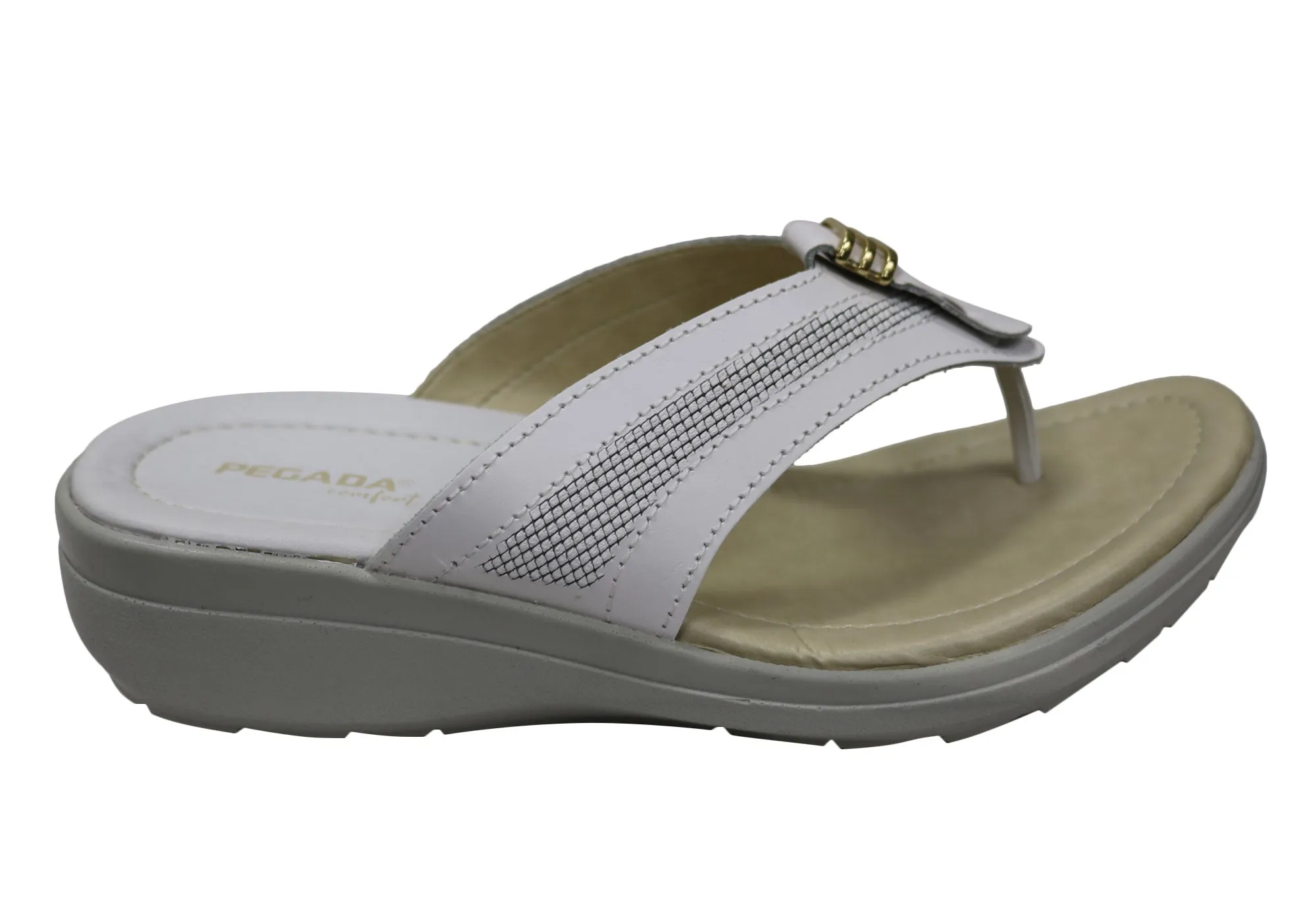 Pegada Ema Womens Comfortable Leather Thongs Sandals Made In Brazil Back Help Comfortable Beach Shoes