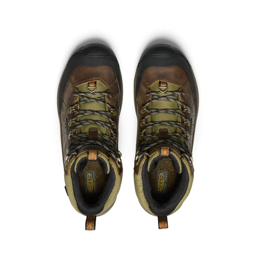 Metallic Accent Men's Revel IV Polar Waterproof Boot  |  Bison/Orange Pepper