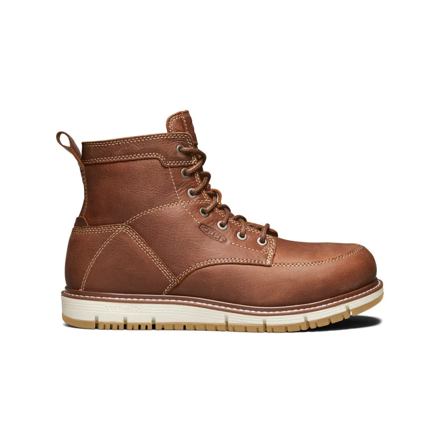 Sleek Comfort Men's San Jose 6" Boot (Aluminum Toe)  |  Gingerbread/Gum