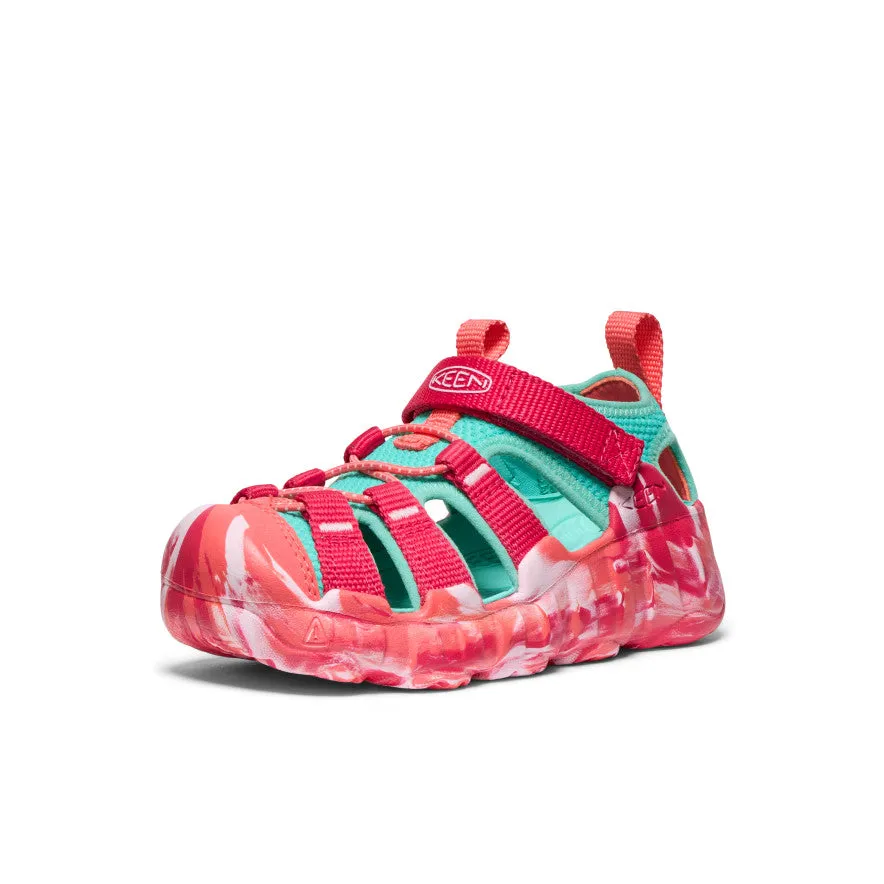 Little Kids' Hyperport H2 Sandal  |  Raspberry/Pool Blue Adjust Strap Breathable Upper