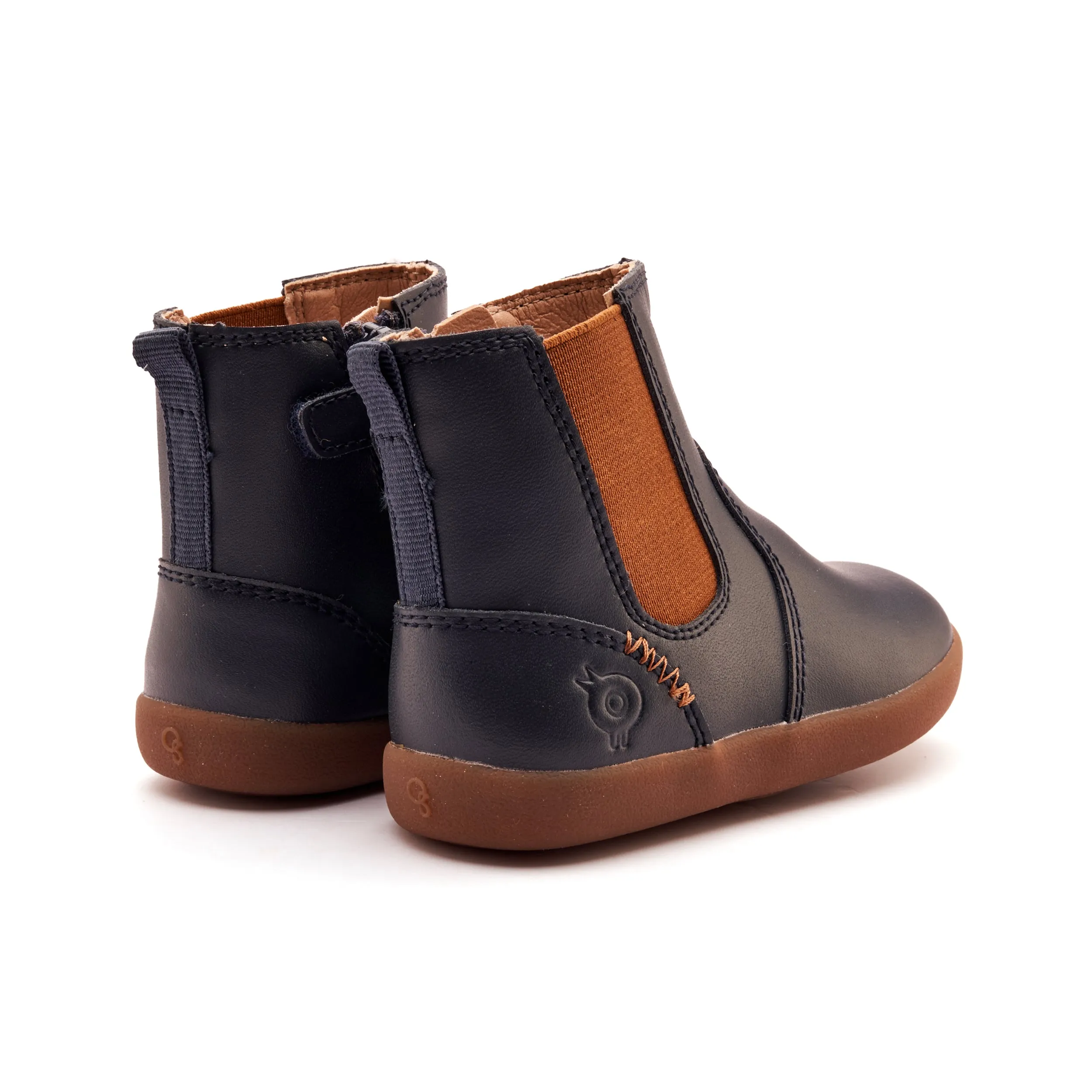 Old Soles Boy's and Girl's Ziggy Boot Boots - Navy Comfort Flex