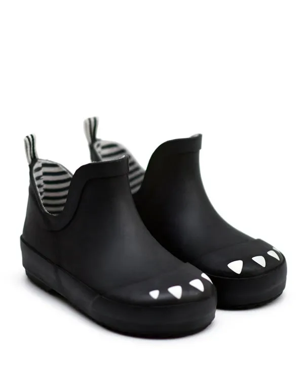 Fashionable Look Boxbo Boy's and Girl's Kerran Rain Boot, Black