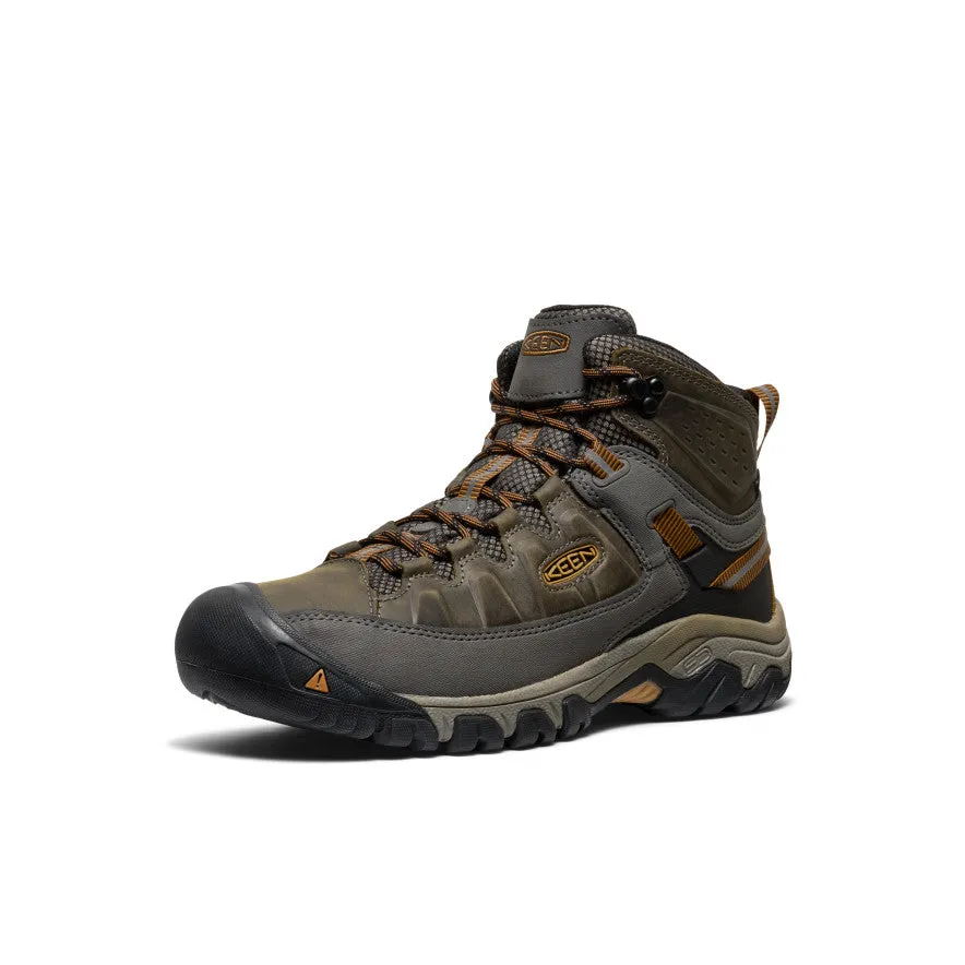 Men's Targhee III Waterproof Mid Wide  |  Black Olive/Golden Brown Comfort Tongue