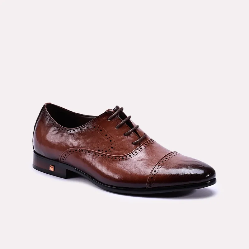 Base Pace Stride Smooth Formal Shoes Brown 0111333