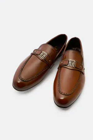 Brown Formal Shoes For Men Lace Up Style