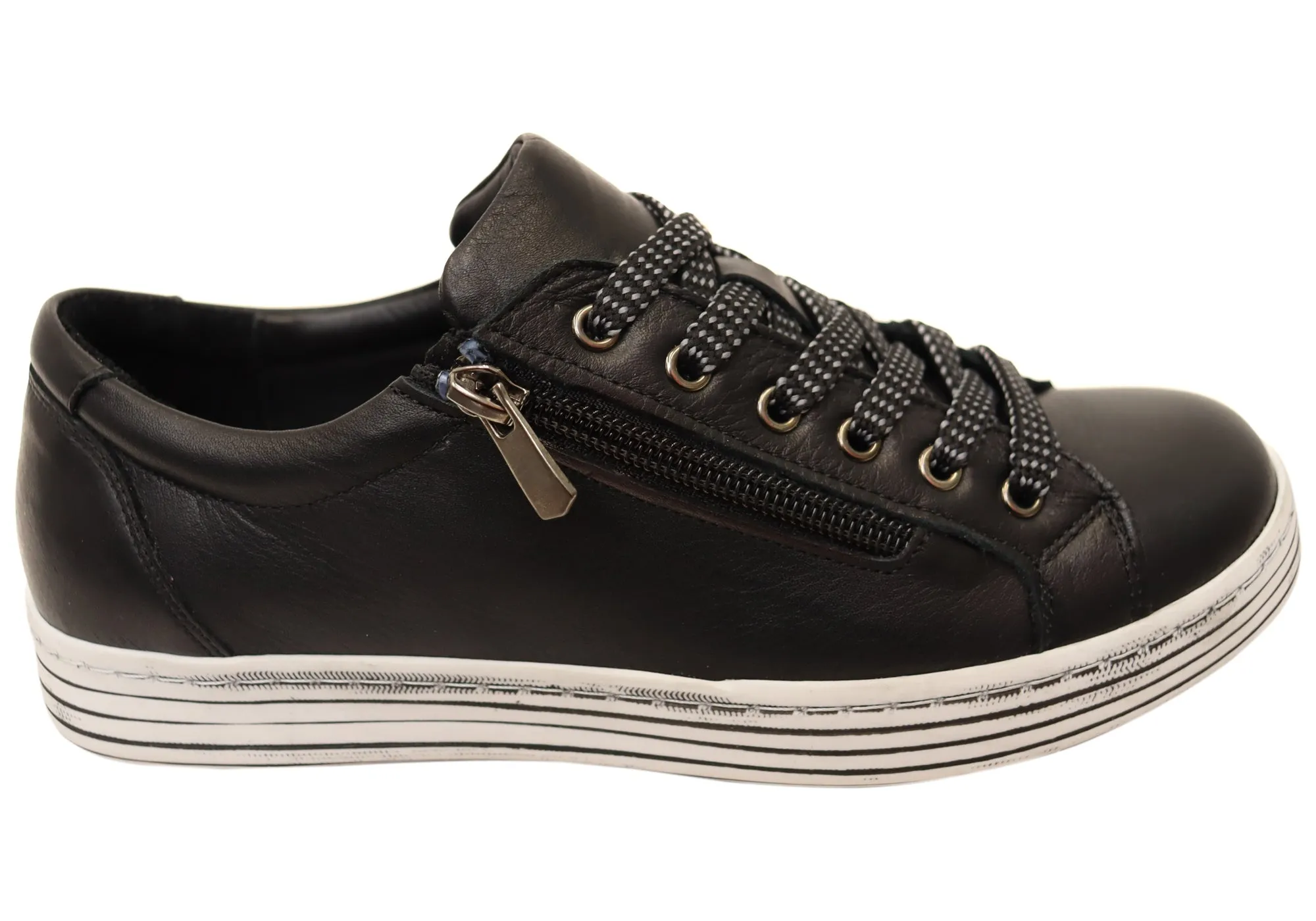 Cabello Comfort Unity Womens Leather European Casual Shoes Comfort Upper Memory Foam