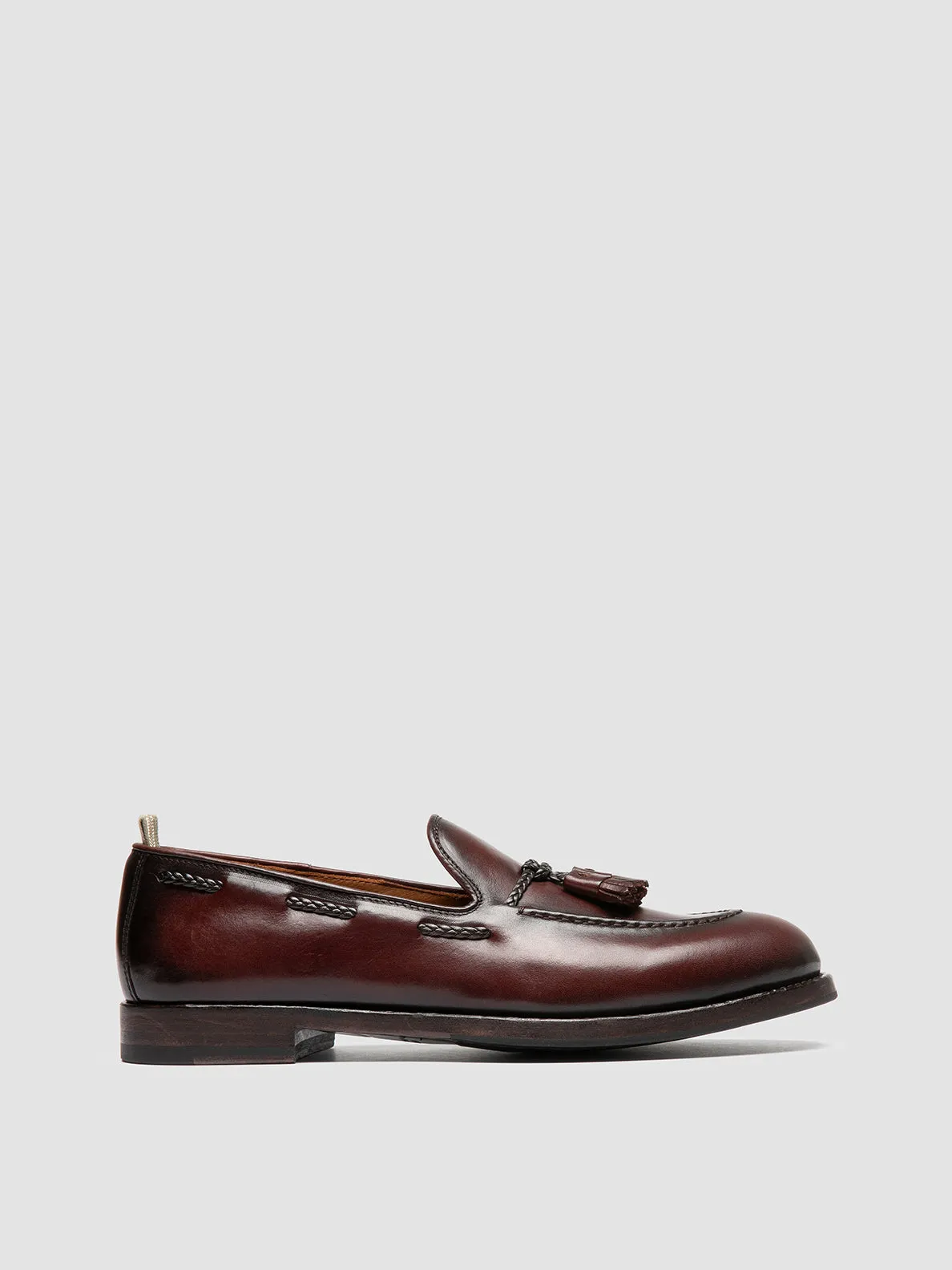 IVIES 002 - Brown Leather Tassel Loafers Active Mode