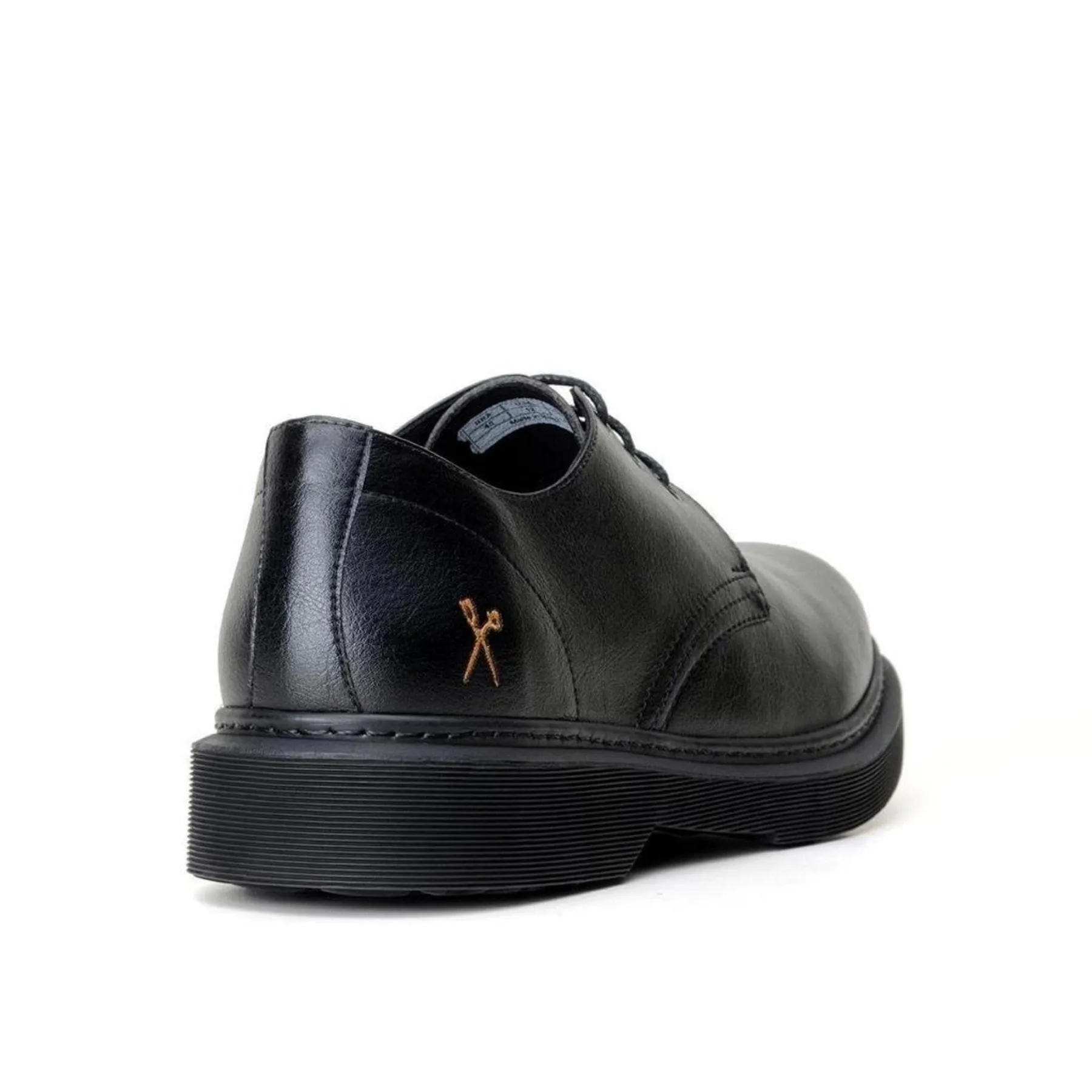 'Derby UK 2' vegan lace-up shoe by King55 - black Memory Foam Breath Fresh