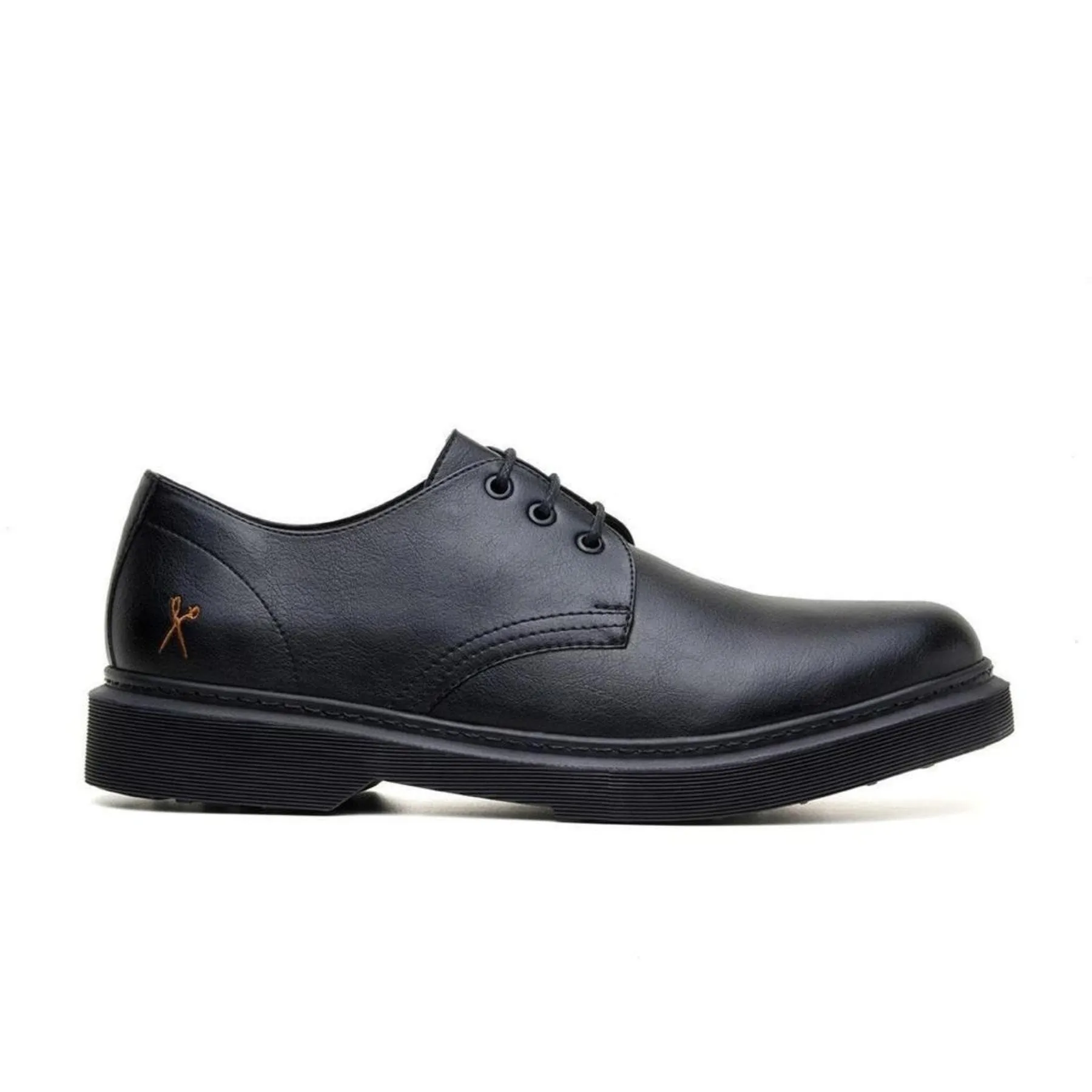 Spanish Bold 'Derby UK 2' vegan lace-up shoe by King55 - black