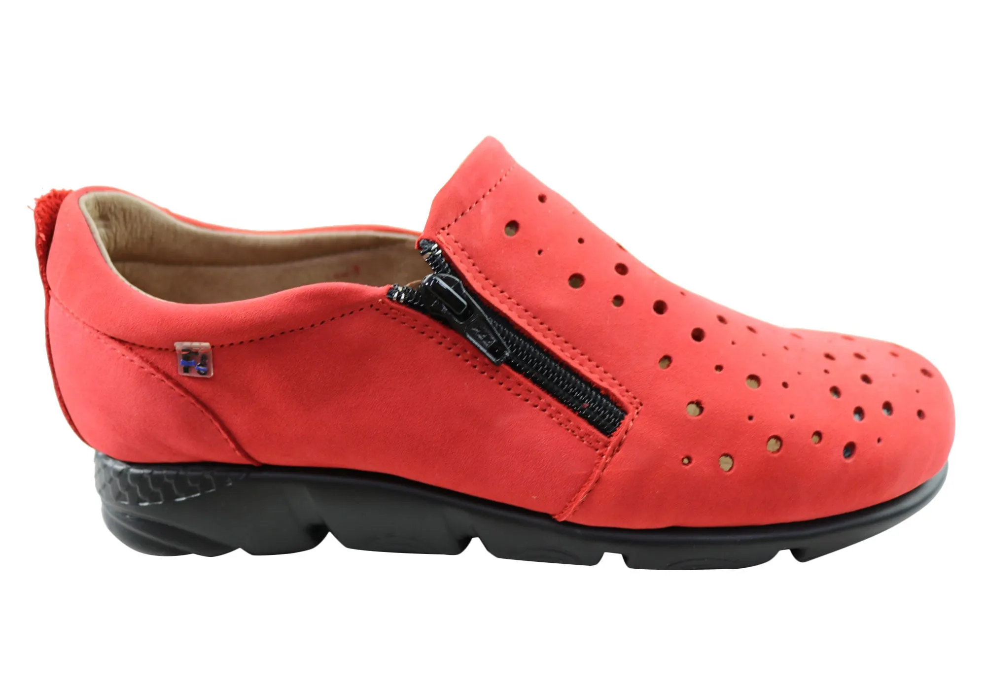 Comfort Walk Rain Safe Flex & Go Aberdeen Womens Comfortable Leather Shoes Made In Portugal