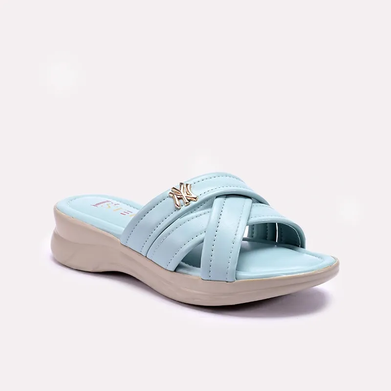 Blue Comfy Casual Slippers 0413166 Trendy Business Mode