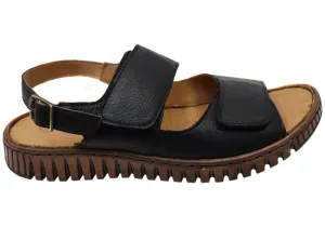 Outdoor Comfort Elegant Orizonte Alvie Womens Comfortable European Leather Adjustable Sandals
