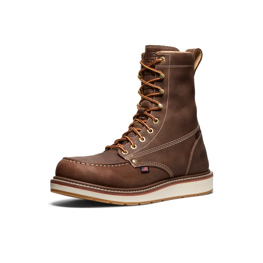 Men's Liberty 8" Waterproof Boot (Carbon Toe)  |  Chestnut/Gum Snow Grip