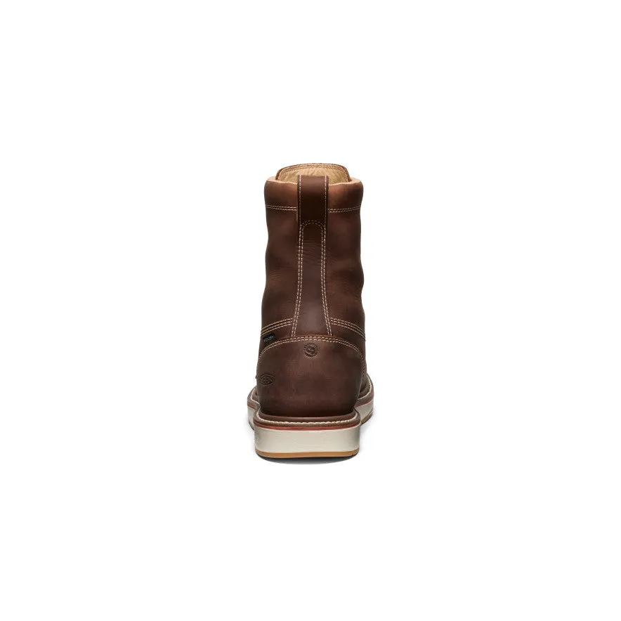Padded Interior Comfort Seeker Multi Surface Men's Liberty 8" Waterproof Boot (Carbon Toe)  |  Chestnut/Gum
