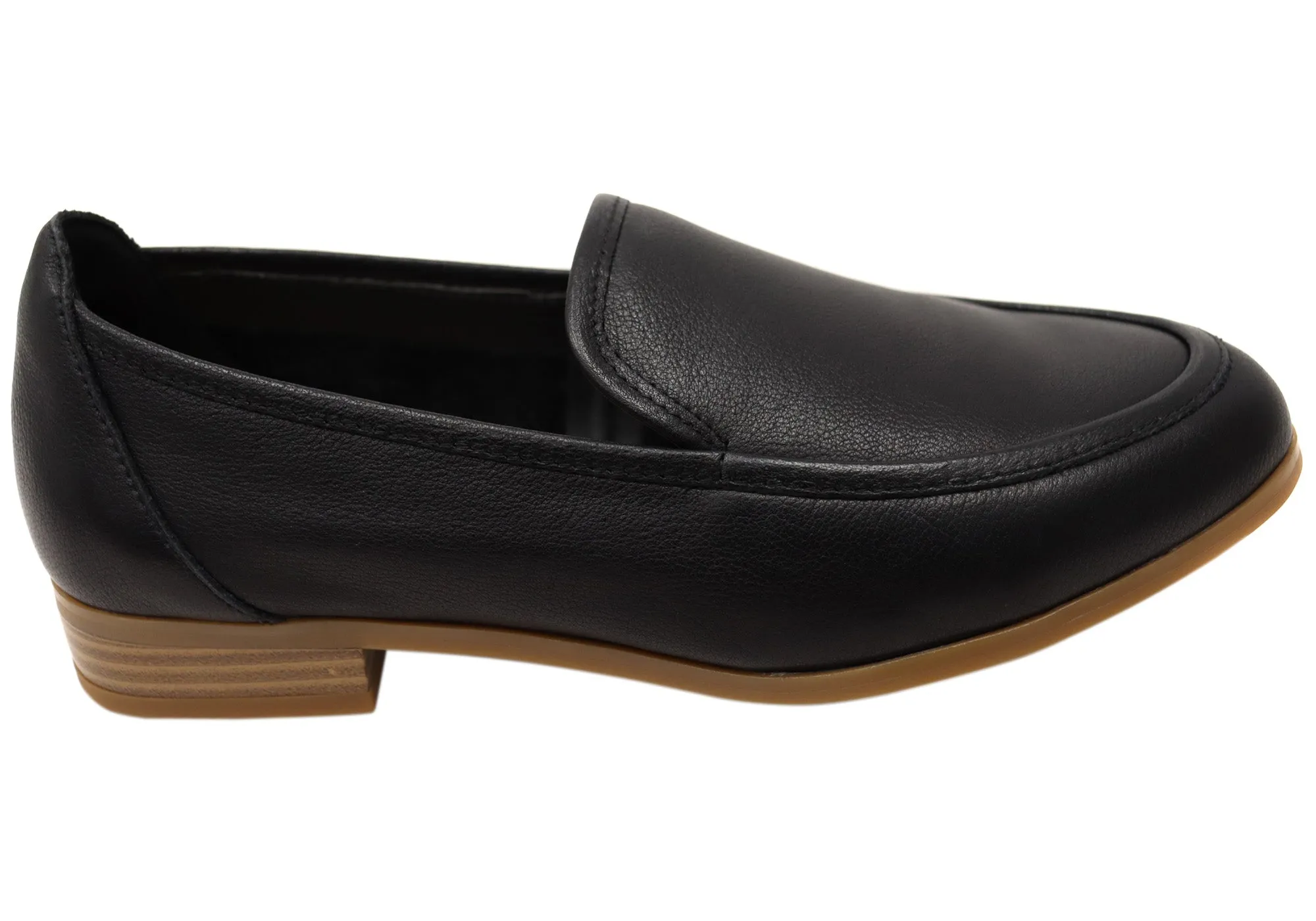 Rapid Motion Hush Puppies Loyola Womens Leather Comfortable Shoes