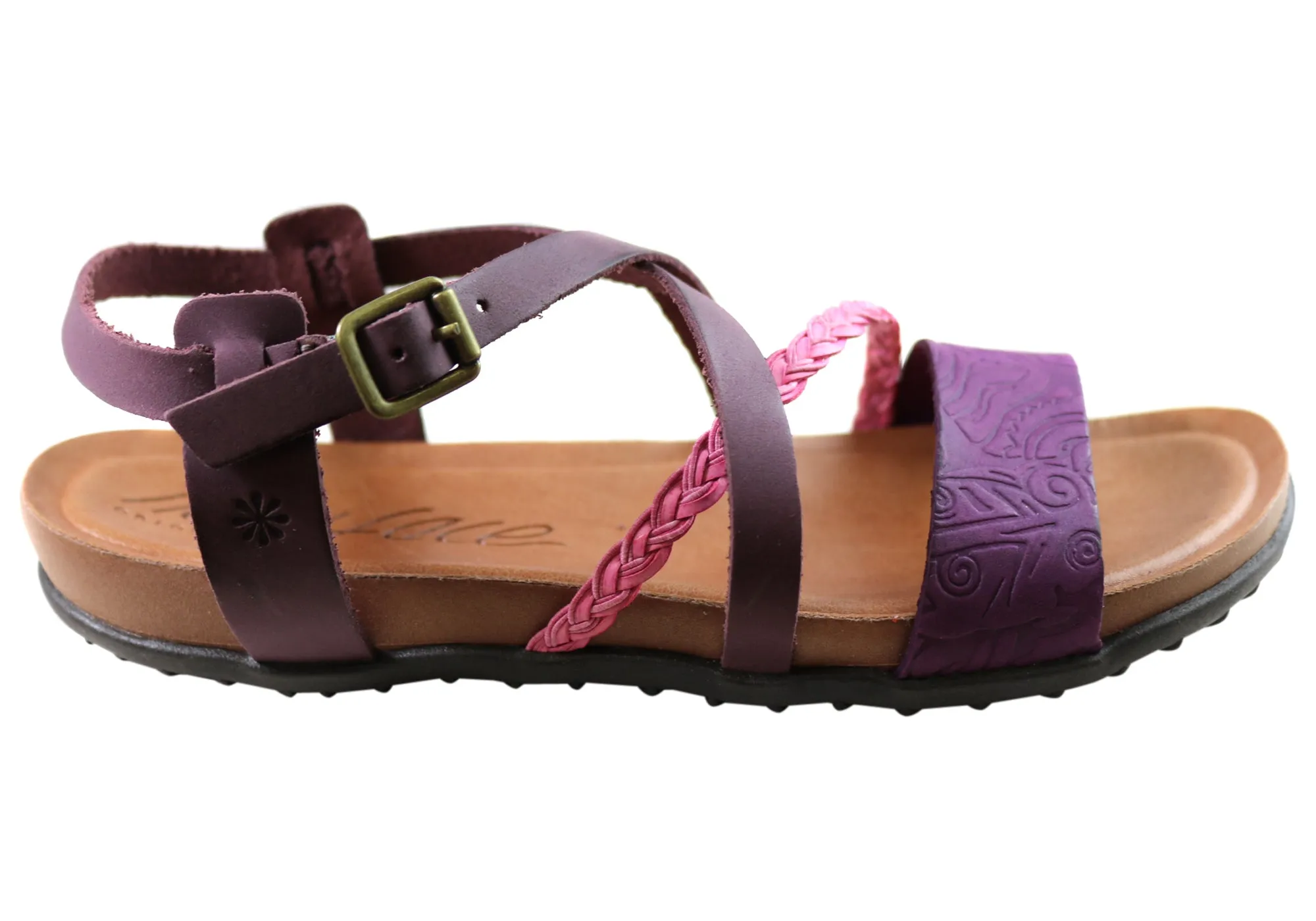 Fresh Air New Face Laurina Womens Comfortable Leather Sandals Made In Brazil