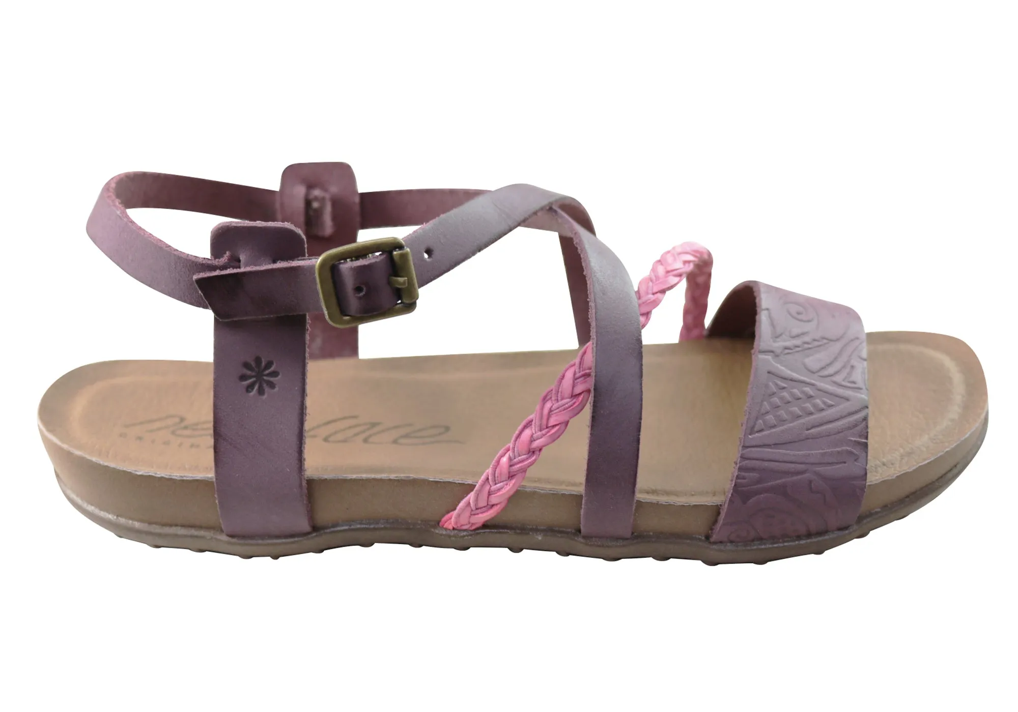 No Stress New Face Laurina Womens Comfortable Leather Sandals Made In Brazil