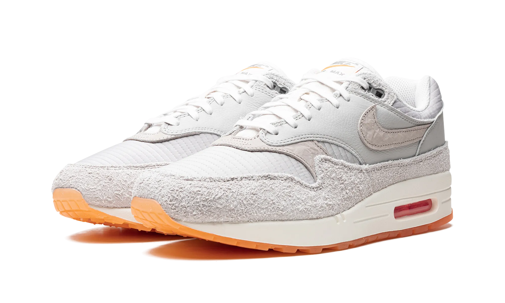 Adjustable Fit Coast Hike Air Max 1 "Light Iron Ore / Total Orange"