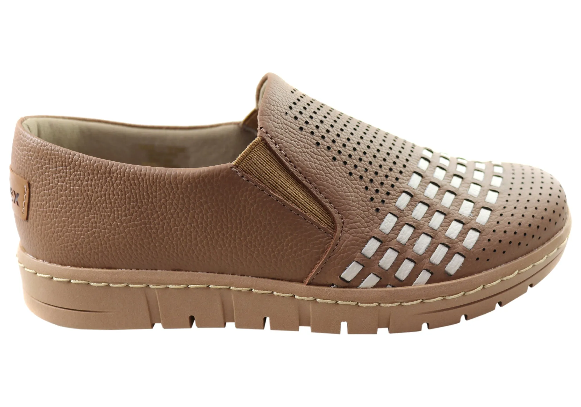Usaflex Dolce Womens Comfortable Leather Slip On Shoes Made In Brazil Summer cool