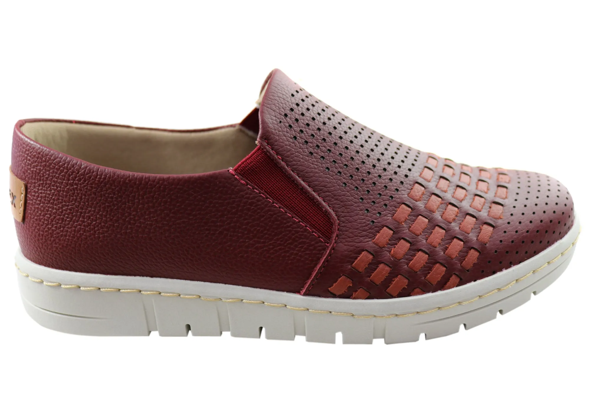 Usaflex Dolce Womens Comfortable Leather Slip On Shoes Made In Brazil Happy Move